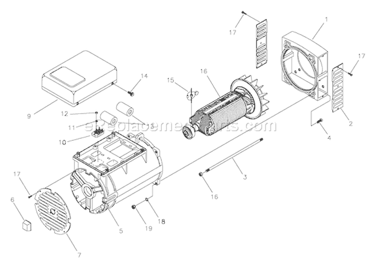 Page A Diagram and Parts List for 1938-0  Briggs and Stratton Generator